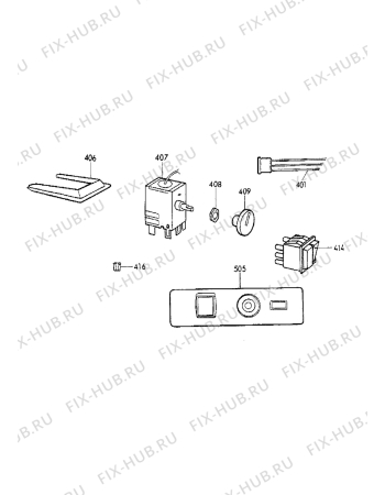 Взрыв-схема холодильника Castor CM3091SF - Схема узла Electrical equipment